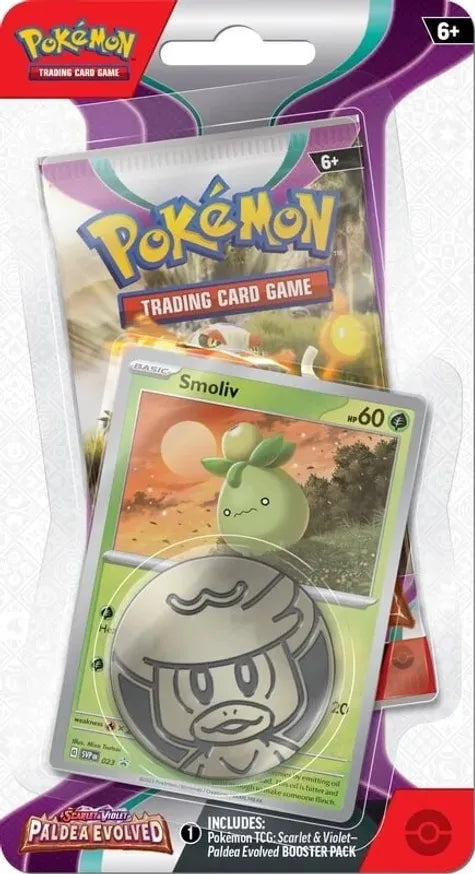 Scarlet & Violet: Paldea Evolved - Single Pack Booster and Coin BGE's Tabletop Scarlet & Violet: Paldea Evolved - Single Pack Booster and Coin BGE's Tabletop