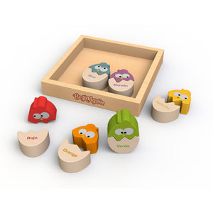 Puzzle: Color N' Eggs - Bilingual Matching Puzzle