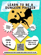 Load image into Gallery viewer, Tabletop Gaming Summer Camp 2026 (Dungeons &amp; Dragons, Board Games, and more!)