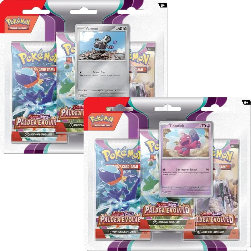 Scarlet & Violet: Paldea Evolved - 3 Pack Booster