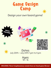 Load image into Gallery viewer, Tabletop Gaming Summer Camp 2026 (Dungeons &amp; Dragons, Board Games, and more!)
