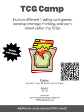 Load image into Gallery viewer, Tabletop Gaming Summer Camp 2026 (Dungeons &amp; Dragons, Board Games, and more!)