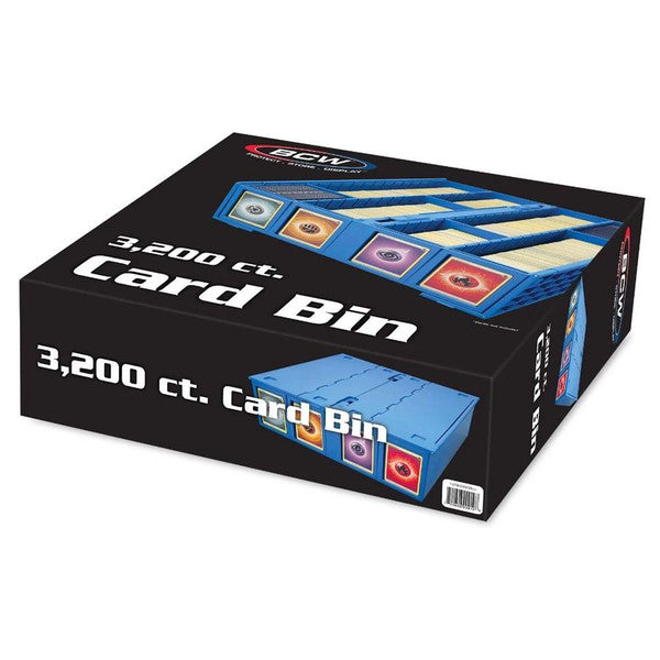 BCW Collectible Card Bin Blue 3200 count