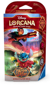 Disney Lorcana: Reign of Jafar Ruby Steel Starter Deck
