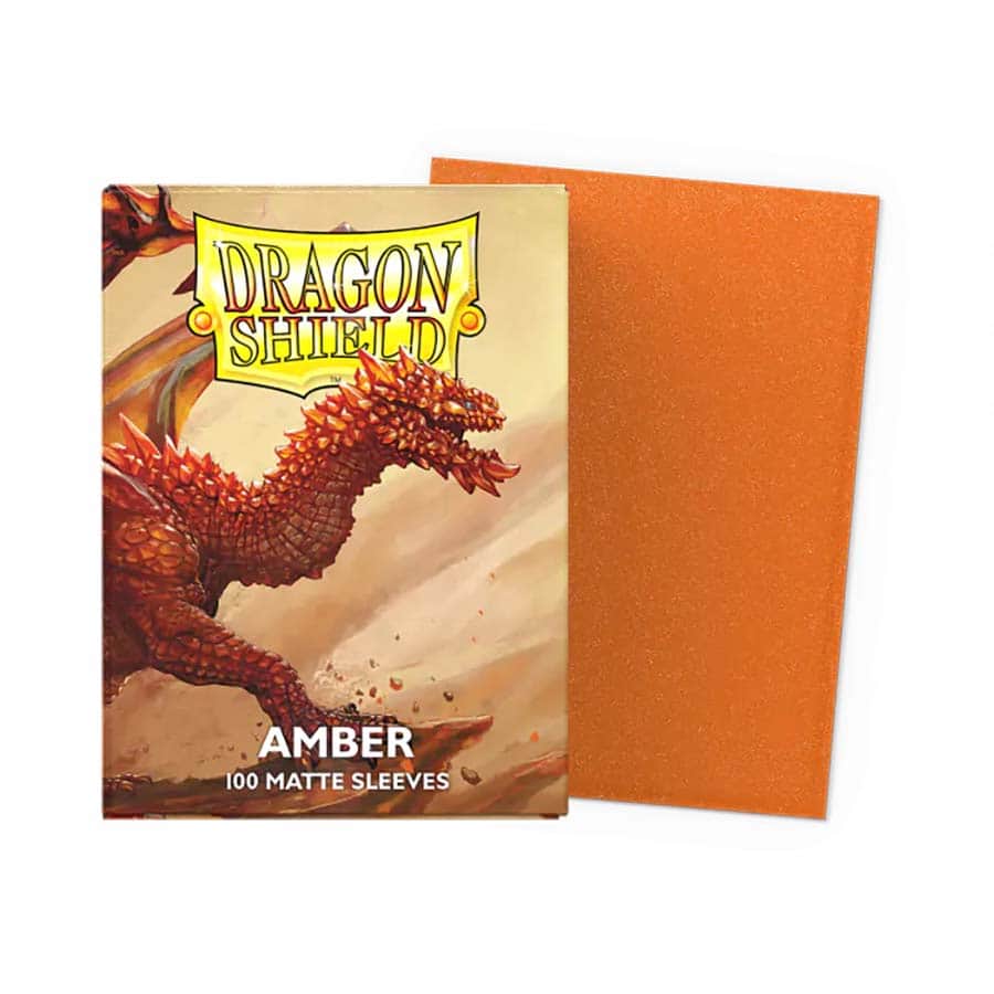 Dragon Shield Matte Sleeve: Amber (100)