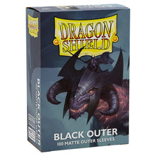 Load image into Gallery viewer, Dragon Shields: (100) Black Outer Sleeves: Matte