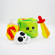 Gelatinous Cube Puzzle Plush Dog Toy - Small / Medium
