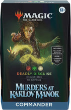 Load image into Gallery viewer, Magic the Gathering: Murders at Karlov Manor - Commander Decks (Choose one - Deadly Disguise, Blame Game, Revenant Recon, or Deep Clue Sea)