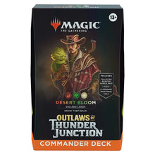 Load image into Gallery viewer, Magic the Gathering: Outlaws of Thunder Junction - Commander Decks (Choose one - Quick Draw, Grand Larceny, Desert Bloom, OR Most Wanted)