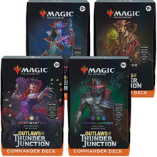 Load image into Gallery viewer, Magic the Gathering: Outlaws of Thunder Junction - Commander Decks (Choose one - Quick Draw, Grand Larceny, Desert Bloom, OR Most Wanted)