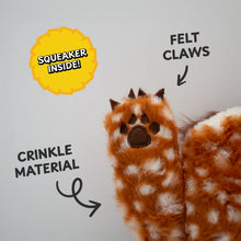 Load image into Gallery viewer, Owlbear Cub Plush Dog Toy - Medium - Brown
