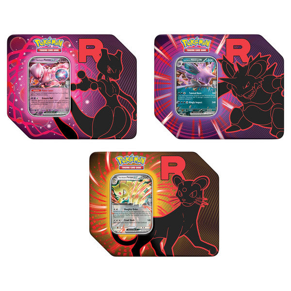 Pokémon TCG: Team Rocket Tin (Choose one)