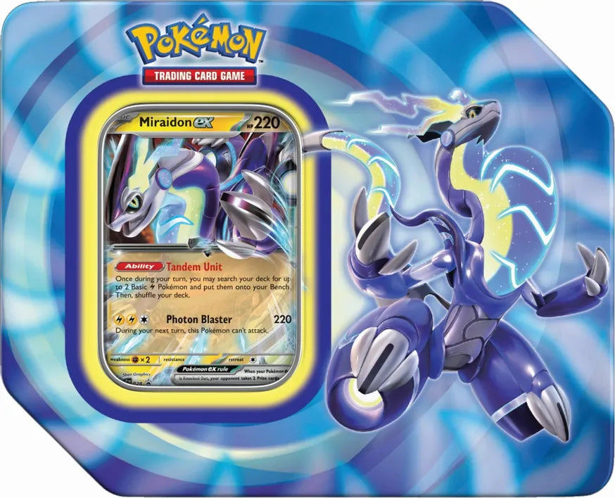 pokemon card koraidon price Scarlet & Violet: Paldea Legends -Miraidon/Koraidon Tin – BGE's Tabletop
