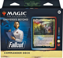 Load image into Gallery viewer, Magic the Gathering: Universes Beyond: Fallout - Commander Decks (Mutant Menace, Hail, Caesar, Science!, OR Scrappy Survivors)