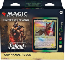 Load image into Gallery viewer, Magic the Gathering: Universes Beyond: Fallout - Commander Decks (Mutant Menace, Hail, Caesar, Science!, OR Scrappy Survivors)