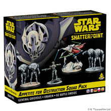 Load image into Gallery viewer, STAR WARS: SHATTERPOINT - APPETITE FOR DESTRUCTION: GENERAL GRIEVOUS SQUAD PACK