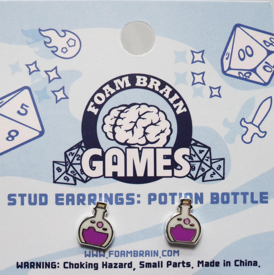 Stud Earrings: Potion Bottle