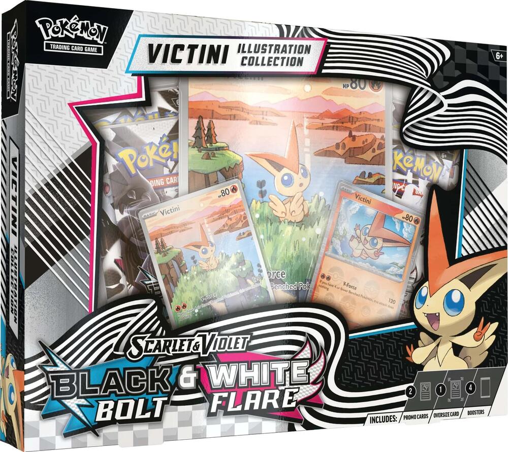 Pokémon: Scarlet & Violet Black Bolt/White Flare Unova Victini Illustration Collection