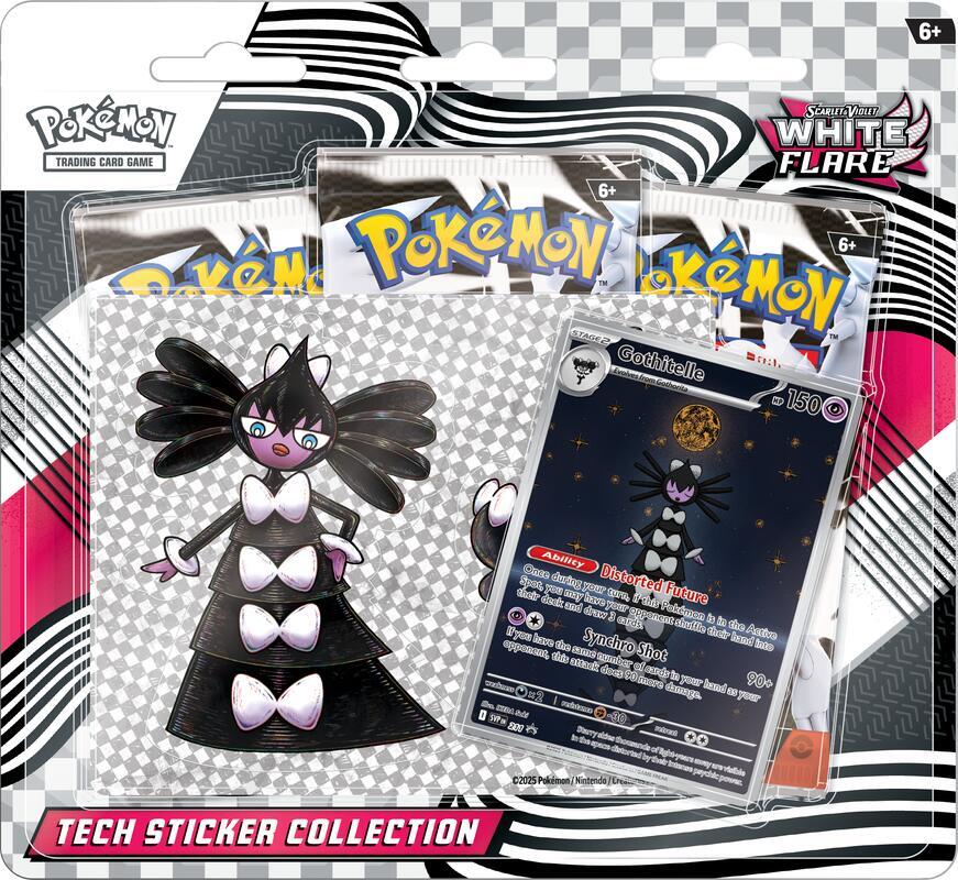 Pokémon: Scarlet & Violet White Flare- 3-Pack Tech Sticker (local only)