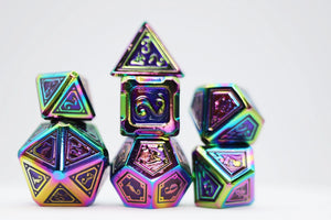 Alchemist Metals Burnt Opal RPG Metal Dice Set
