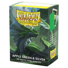 Load image into Gallery viewer, Dragon Shield Dual Matte: Apple Green &amp; Silver