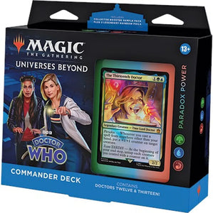 Magic the Gathering: Doctor Who - Commander Decks (Masters of Evil, Blast from the Past, Timey Wimey, OR Paradox Power)
