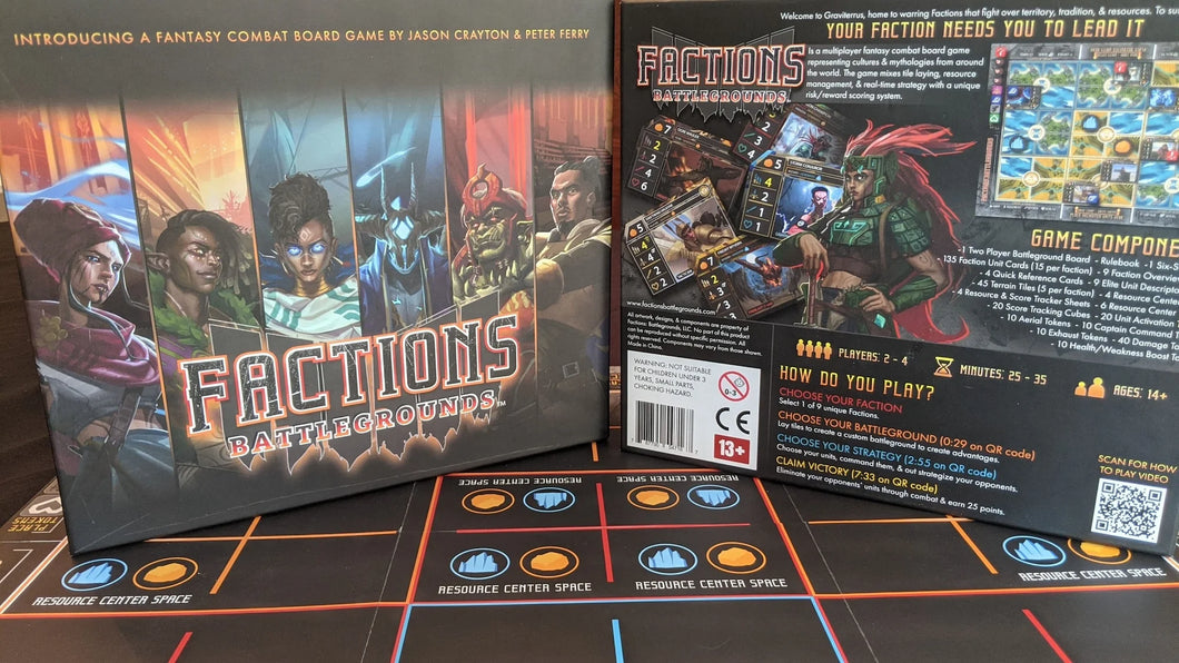 faction battlegrounds boxes and components