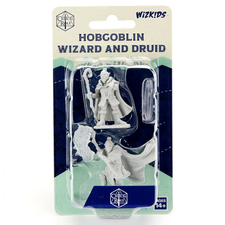 Critical Role: Unpainted Miniatures: Hobgoblin Wizard and Druid