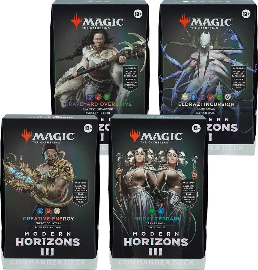 Magic the Gathering: Modern Horizons 3 - Commander Decks (Choose one - Tricky Terrain, Creative Energy, Eldrazi Incursion, or Graveyard Overdrive)