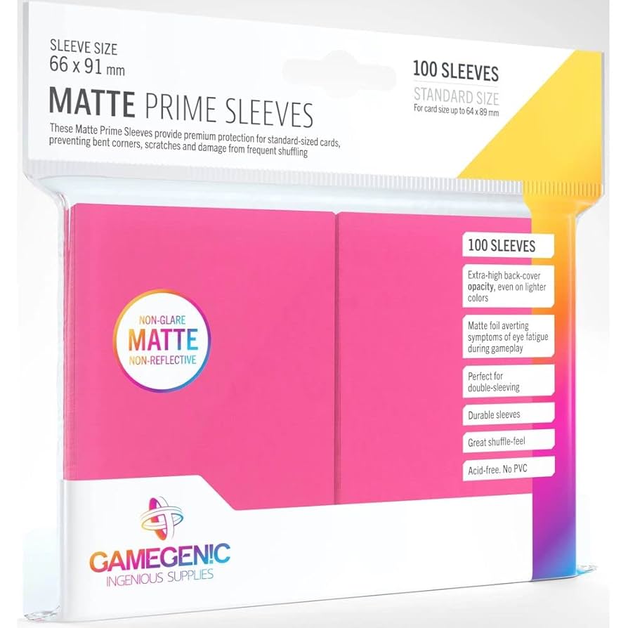 Matte Prime Sleeves: Pink