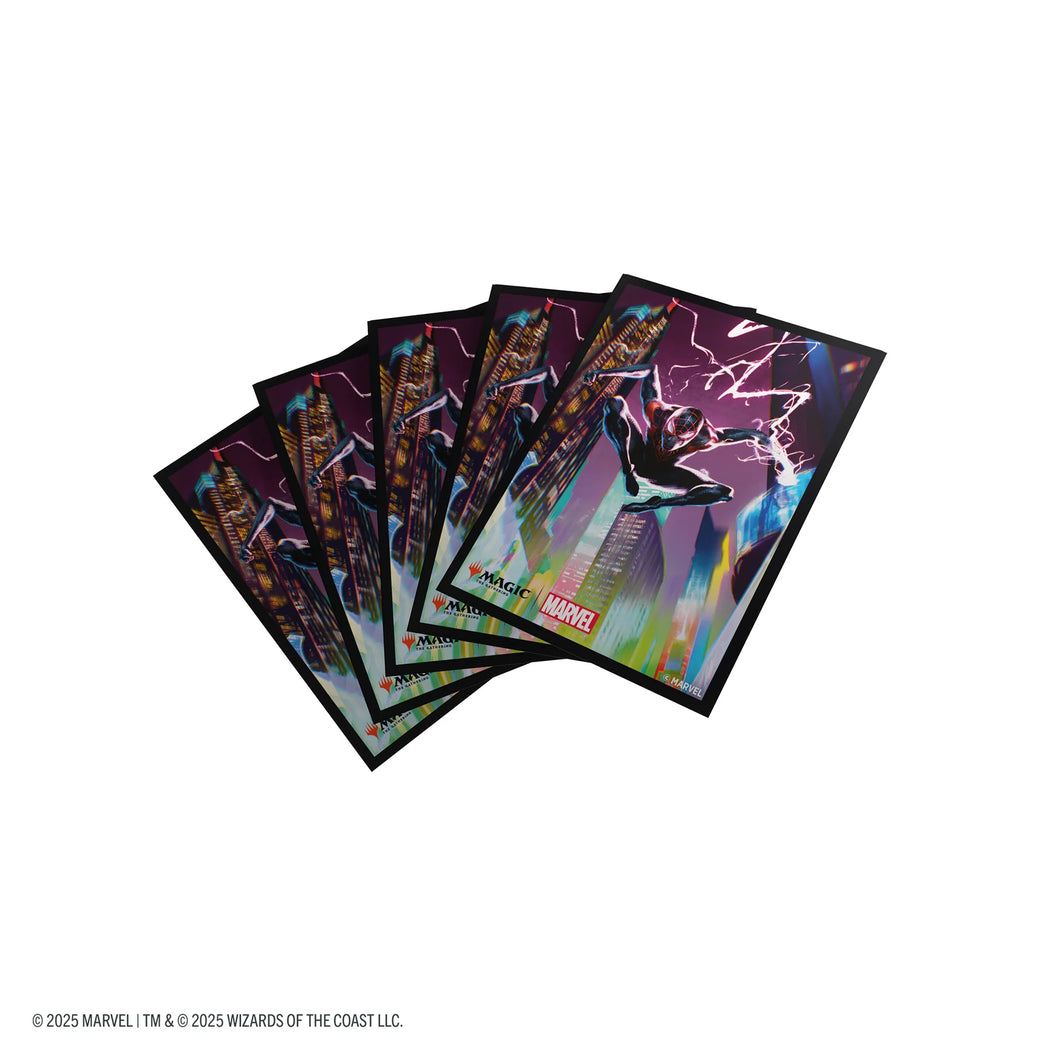 Magic: The Gathering | Marvel's Spider-Man Premium Art Sleeves - Spider-Man Miles Morales