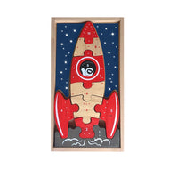 Puzzle: 321 Blast Off - Multilingual Space Puzzle