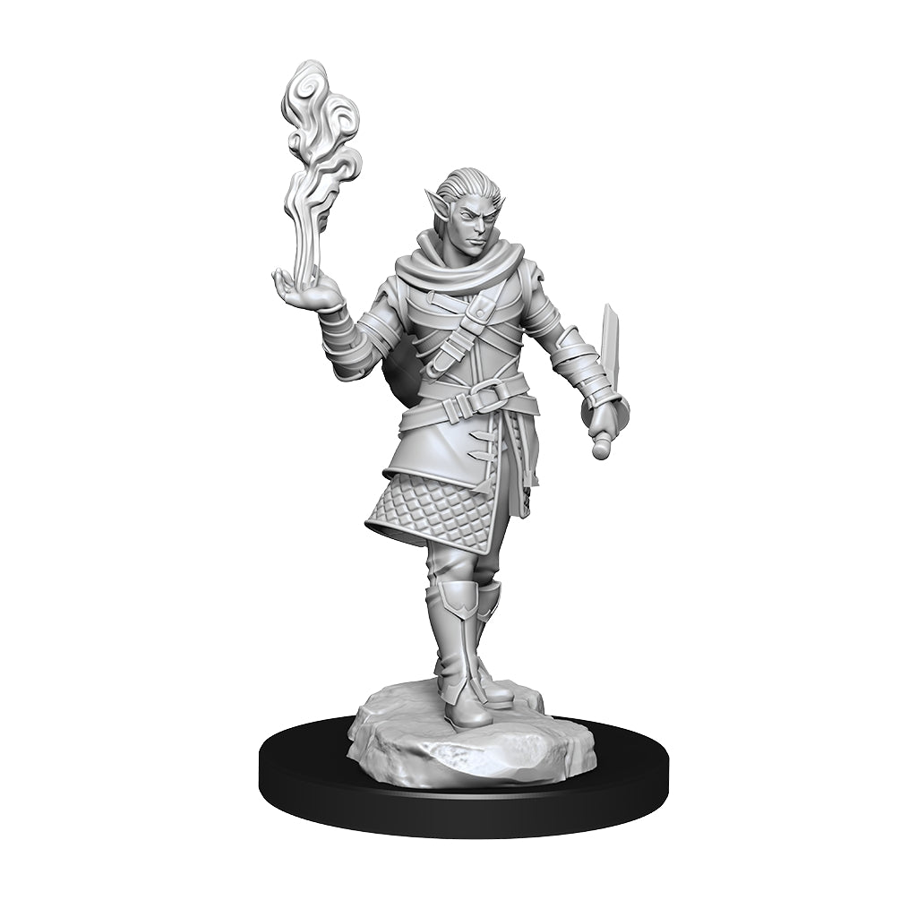 Critical Role Unpainted Miniatures: W01 Pallid Elf Rogue and Bard Male