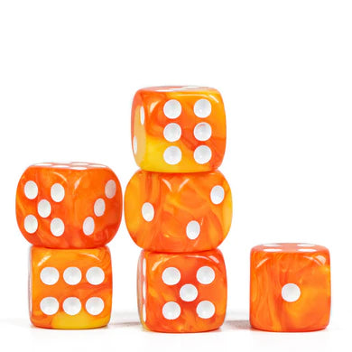 Blended Orange D6 Set - 12 piece D6's