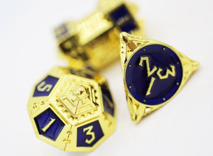 Dice 51: Cobalt Cosmos RPG Metal Dice Set