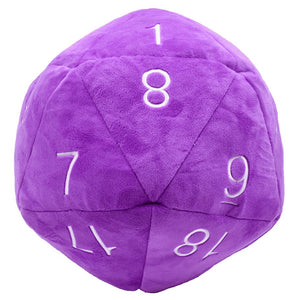 Jumbo d20 Plush (Purple/White)