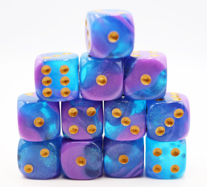 Stratus Glitter D6 Set - 12 piece D6's