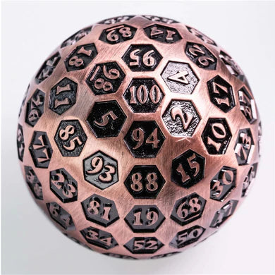 Inscribed 45mm Metal D100 - Copper