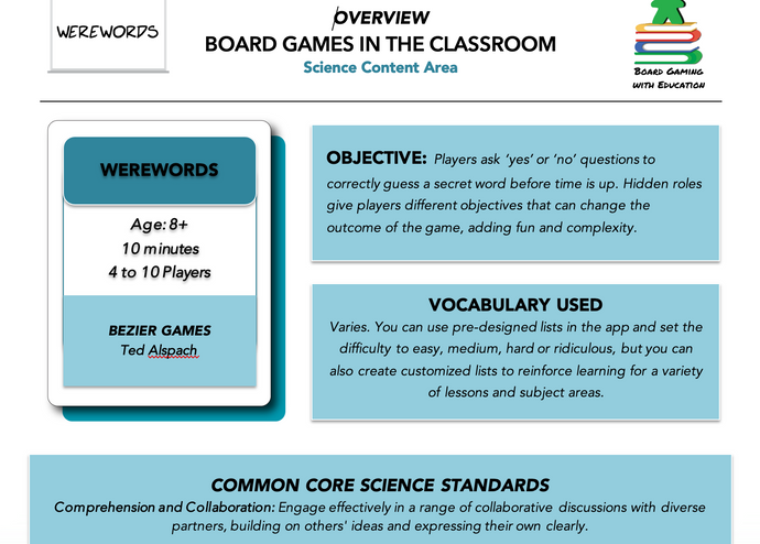 Werewords (Digital Learning Resources Only)
