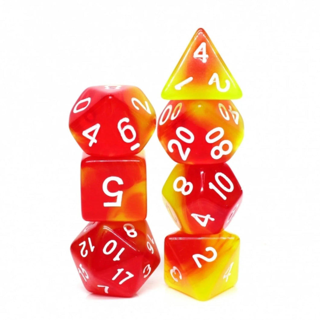 Rising Phoenix RPG Dice Set