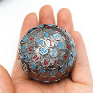 45mm Metal D100 - Black Metal with Red and Blue