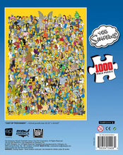 Load image into Gallery viewer, Puzzle: The Simpsons “Cast of Thousands” - 1000pc