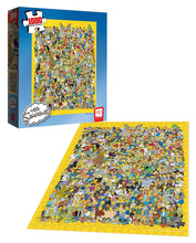 Load image into Gallery viewer, Puzzle: The Simpsons “Cast of Thousands” - 1000pc