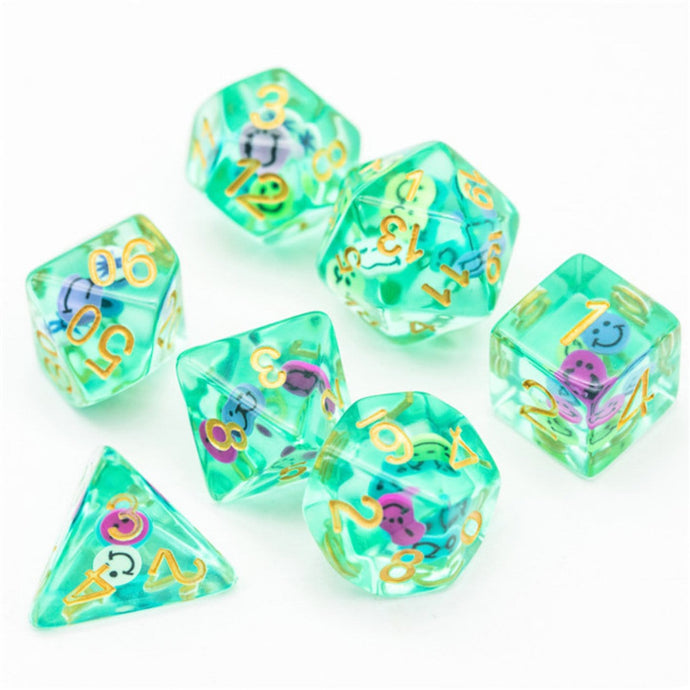 Smiley RPG Dice Set
