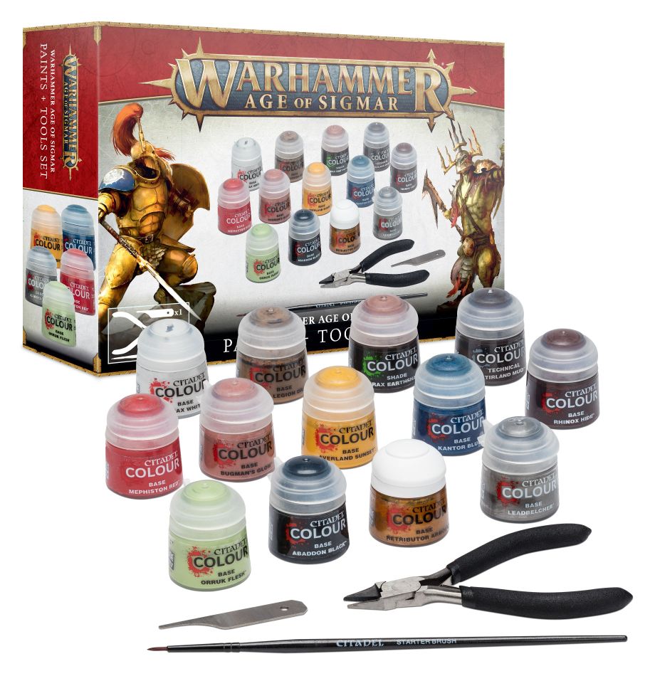 Warhammer Age of Sigmar - Paint and Tools Set