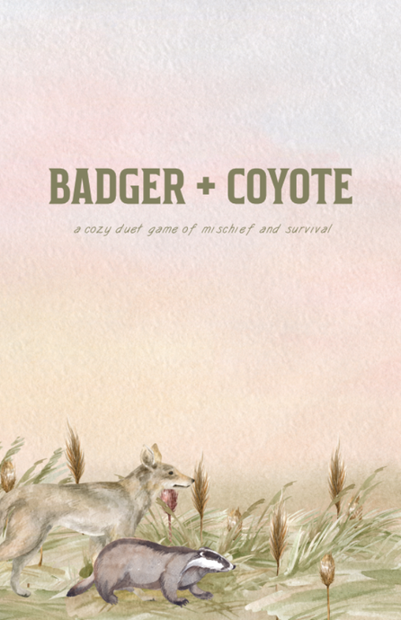 Badger + Coyote - A Cozy Duet Game of Mischief and Survival