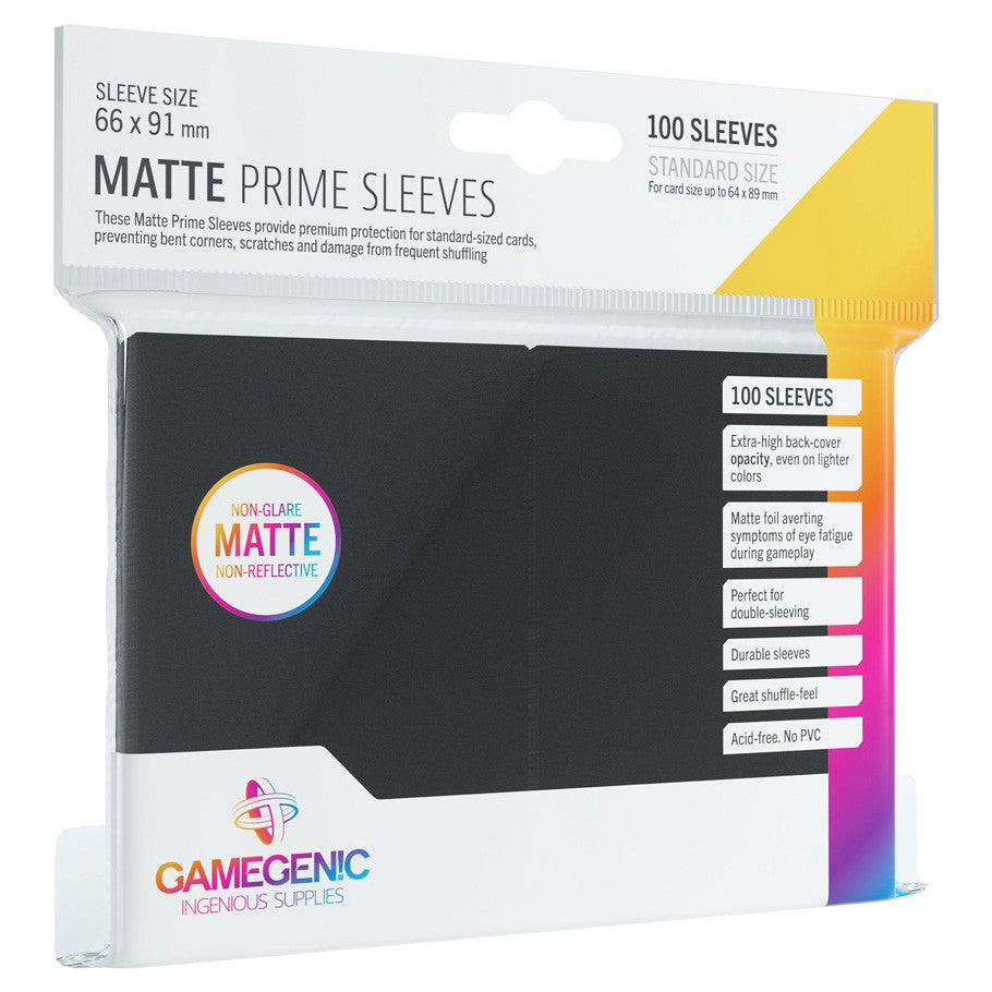 Matte Prime Sleeves: Black
