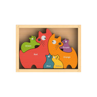 Puzzle: Cat Family - Bilingual Puzzle