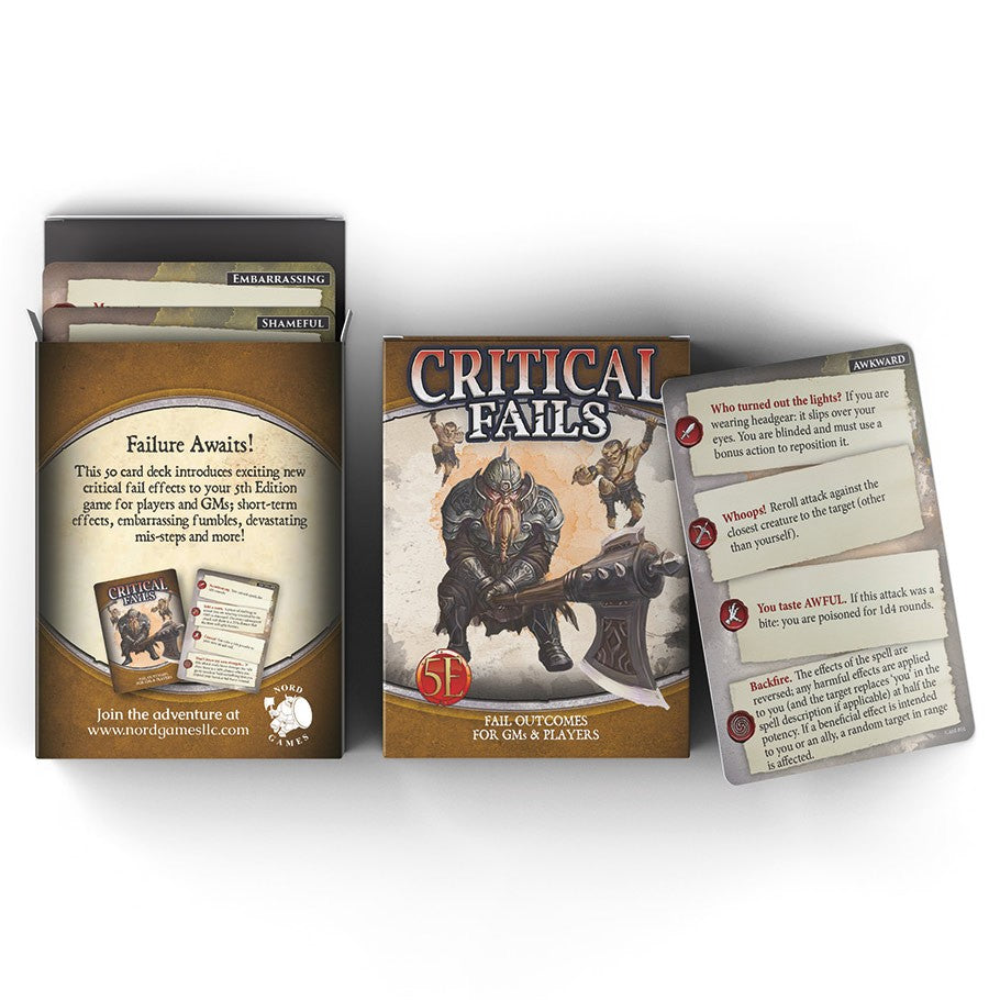 D&D 5E: Critical Fail Deck – BGE's Tabletop