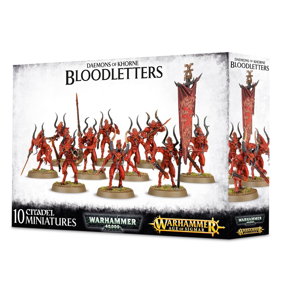 Warhammer 40,000 Daemons of Khorne Bloodletters BGE's Tabletop